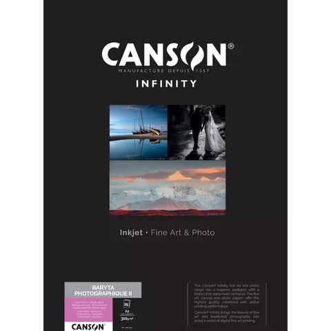 Canson Infinity Baryta Photographique II 310 gsm, A2, 25 Sheets