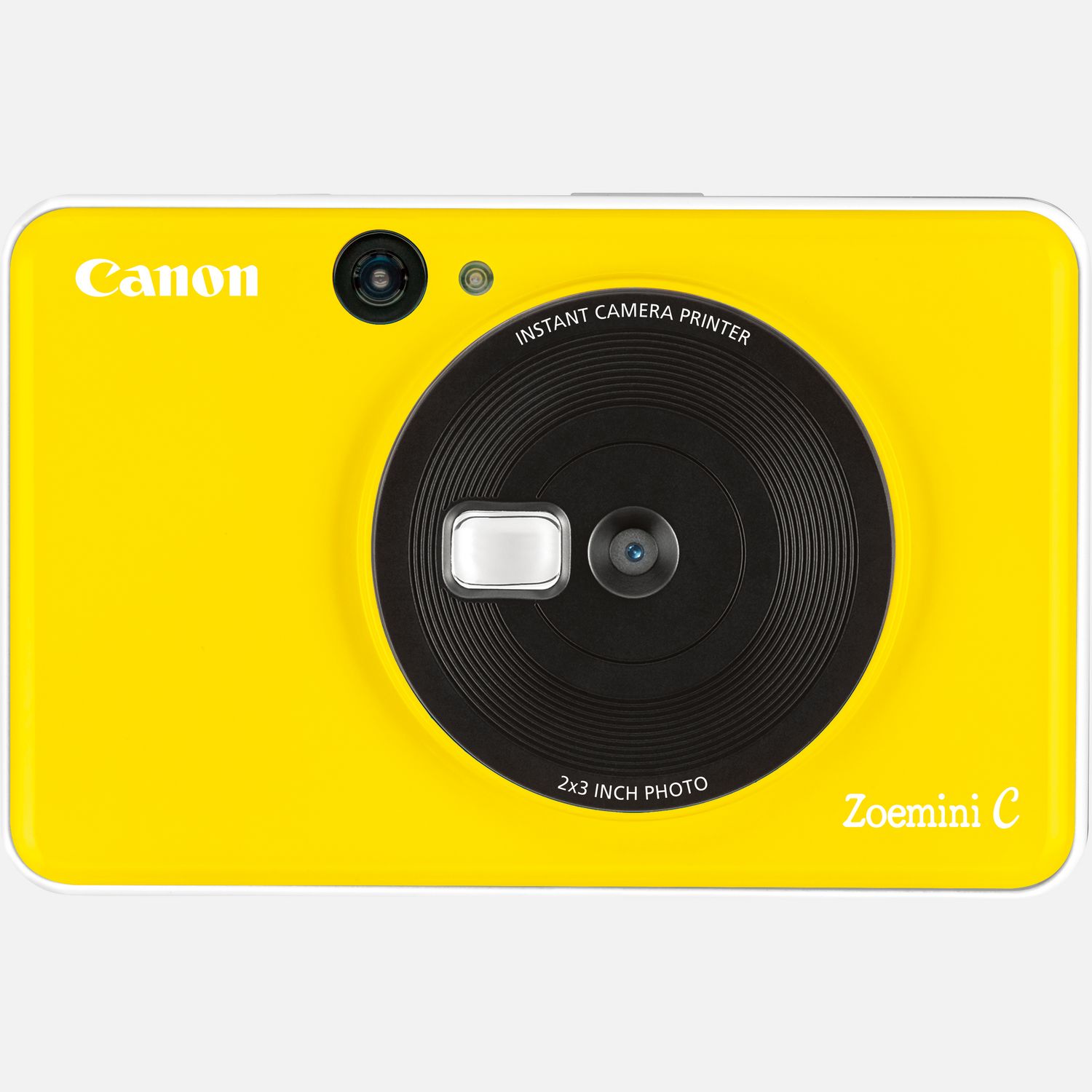 Der Canon Zoemini C ist die Lsung im Taschenformat fr lustige und schnelle Fotos  einfach lcheln und ein Selfie aufnehmen, das direkt als Foto-Sticker ausgedruckt wird. Klein und leicht passt er mhelos in die Hand- oder Hosentasche. Er verfgt ber einen Selfie-Spiegel, mit dem du gleich beim ersten Mal die perfekte Aufnahme machst. Die saubere, tintenfreie Zink-Technologie druckt sofort nach der Aufnahme farbenfrohe Aufkleber  und wenn du deine Schnappschsse sicher aufbewahren mchtest, kannst du sie auf einer Micro SD-Karte speichern. Nach dem Druck kannst du die Fotos von Freunden aufbewahren, sie als Andenken verschenken oder die Folie von der Kleberckseite abziehen, um deinem Handy oder einer Wand eine persnliche Note zu verleihen.  Vorteile      Schlanke und kompakte 2-in-1-Technologie  Fotos aufnehmen und sofort drucken          Einfach berall hin mitnehmen! Der Canon Zoemini C passt in eine Hand und wiegt nur ca. 170 g          Mit dem vorn angebrachten Spiegel kannst du deine Pose berprfen und den Moment mit der 5-Megapixel-Kamera festhalten          Dank der tintenfreien Zink-Technologie, bei der alles ganz einfach und sauber zugeht, erhltst du wunderschne wischfeste, reifeste und wasserabweisende Drucke mit 314 x 500 dpi          Nach dem Drucken lassen sich die Sticker berall aufkleben oder an andere weitergeben. Bis zu 10 Blatt Zink-Fotopapier mit Kleberckseite im Format 5 x 7,5 cm passen in die Sofortbildkamera mit Mini-Fotodrucker  damit kannst du deine Fotos berall hin kleben          Und zum Speichern der Aufnahmen kannst du eine Micro SD Karte in den entsprechenden Slot des Canon Zoemini C einsetzen          4 Farben stehen zur Auswahl, so dass du die Sofortbildkamera mit Mini-Fotodrucker ganz nach deinem Stil auswhlen kannst  Bubblegum Pink, Bumblebee Gelb, Mintgrn und Seaside Blau          Lieferumfang       Canon Zoemini C Sofortbildkamera und Mini-Fotodrucker, Bumblebee Gelb         USB-Kabel         Kurzanleitung         Canon Zink Fotopapier (10 Blatt) + 1 SMARTSHEET         Handschlaufe              Technische Daten              Zink Drucktechnologie                Leichtes Design (ca. 170 Gramm)                314 x 500 dpi Auflsung                10-Blatt-Kapazitt (Zink 5 x 7,5 cm Fotopapier)                5-Megapixel-Kamera                Micro SD-Speicherkarte          Alle technischen Daten zeigen