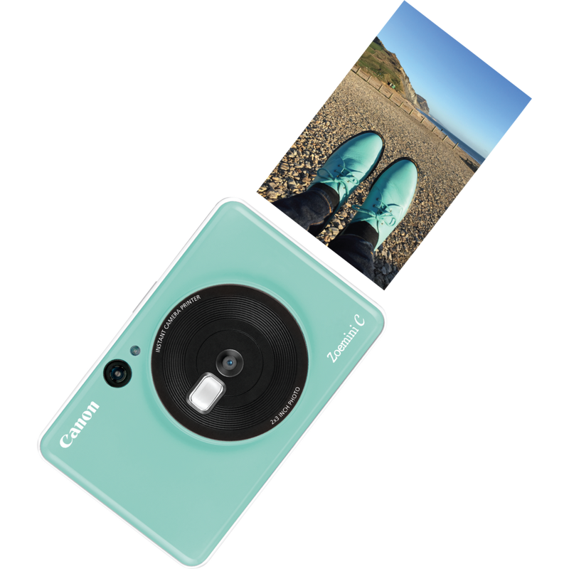 Appareil Photo Instantané Canon Zoemini C, vert menthe Produits Vue avant avec une copie