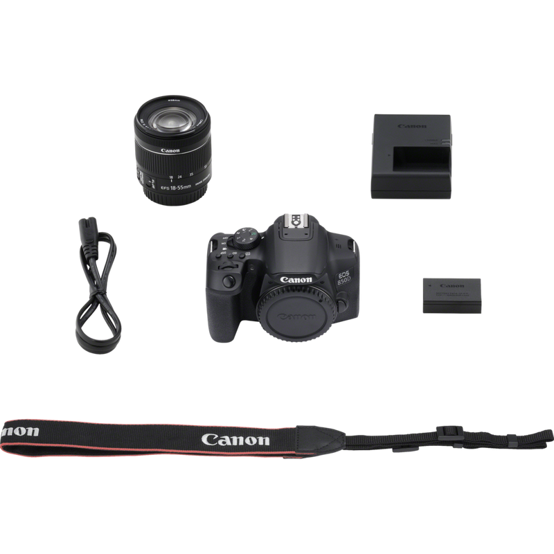 Canon EOS 850D + EF-S 18-55mm f/4-5.6 IS STM Objektiv Produkt Lieferumfang