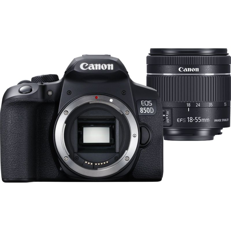 Buy Canon EOS 850D + EF-S 18-55mm f/4-5.6 IS STM Lens in Wi-Fi Cameras ...