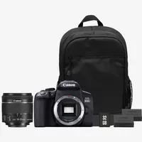Canon EOS 850D + objetivo EF-S 18-55mm IS STM + mochila + tarjeta SD + batería de repuesto Producto Cuerpo de la cámara y componentes del kit