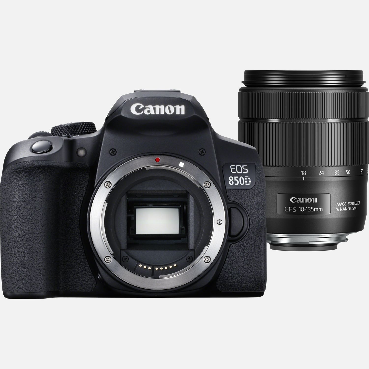 Appareil photo Canon Appareil photo reflex EOS 850D + objectif EF-S 18-135mm f/3.5-5.6 IS USM