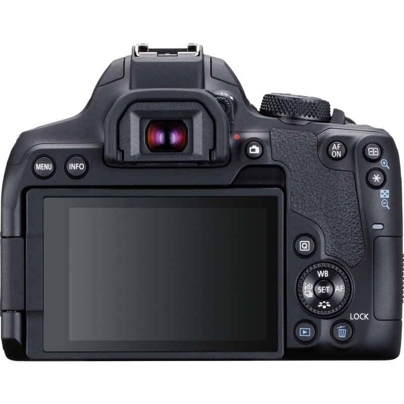 Canon EOS 850D + EF-S 18-135mm f/3.5-5.6 IS USM Lens Product Back View