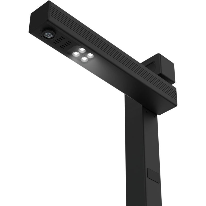 IRIScan Desk 6 Pro Document Scanner Product Bottom View with Camera and Flash Visible