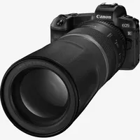 Canon RF 800mm F11 IS STM Lens Product Diagonal View with a Camera