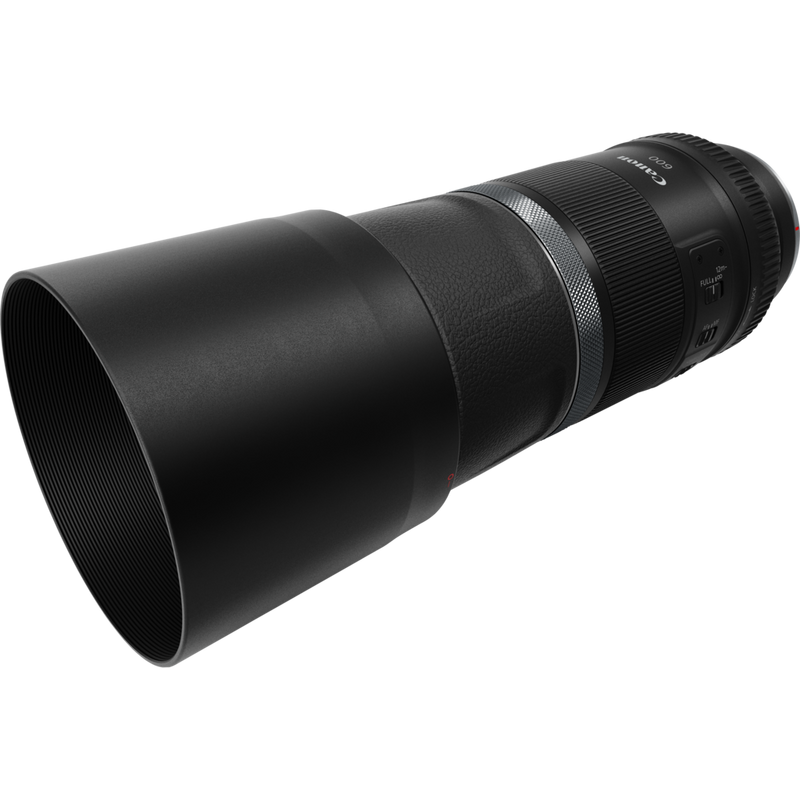 Canon ET-88B Lens Hood Product Right View attached to a Lens