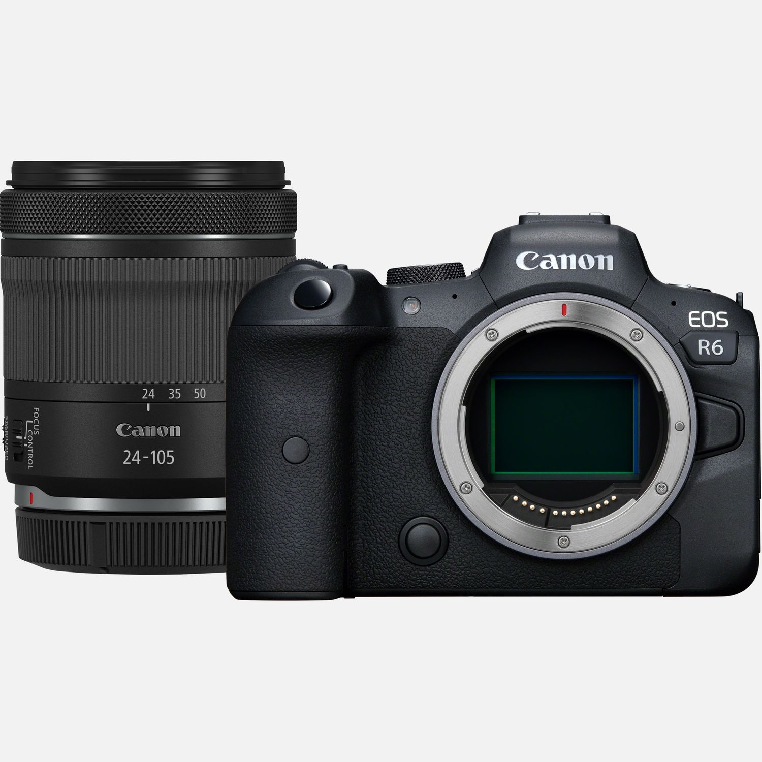 Appareil photo hybride Canon EOS R6 + objectif RF 24-105mm F4-7.1 IS STM