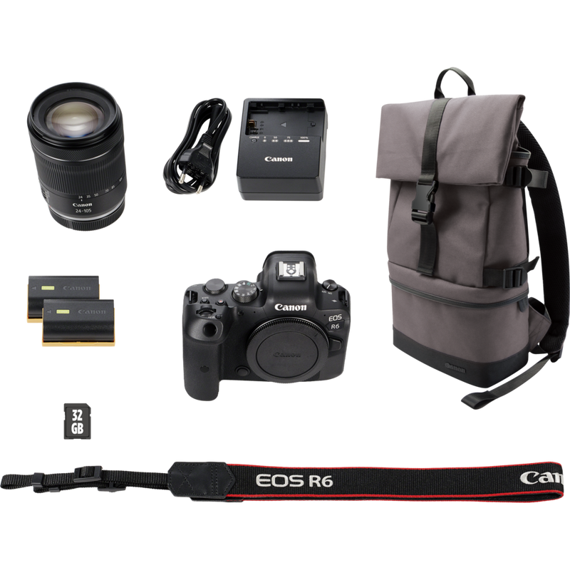 Canon EOS R6 Camera Body Product What's in the box
