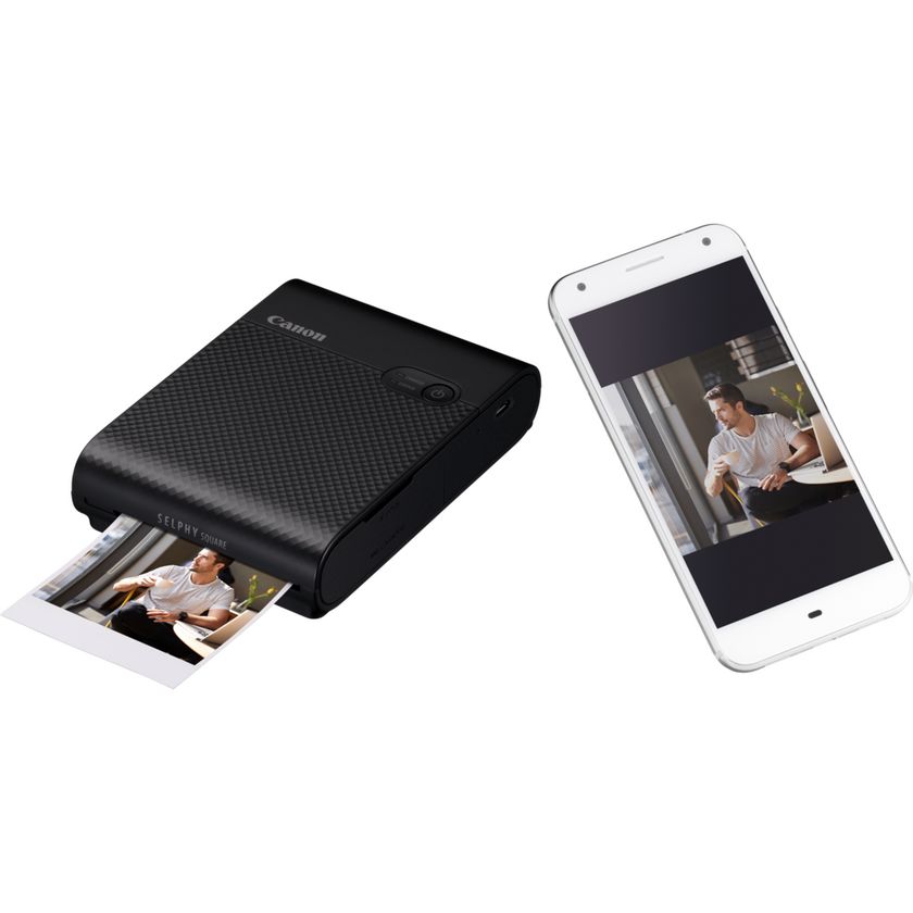 Buy Canon SELPHY SQUARE QX10 Portable Colour Photo Wireless Printer, Black  — Canon UK Store