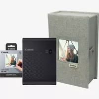 Canon SELPHY SQUARE QX10 mobiler WLAN-Farbfotodrucker, Premium-Kit, Schwarz Produkt Alle Produkte positioniert