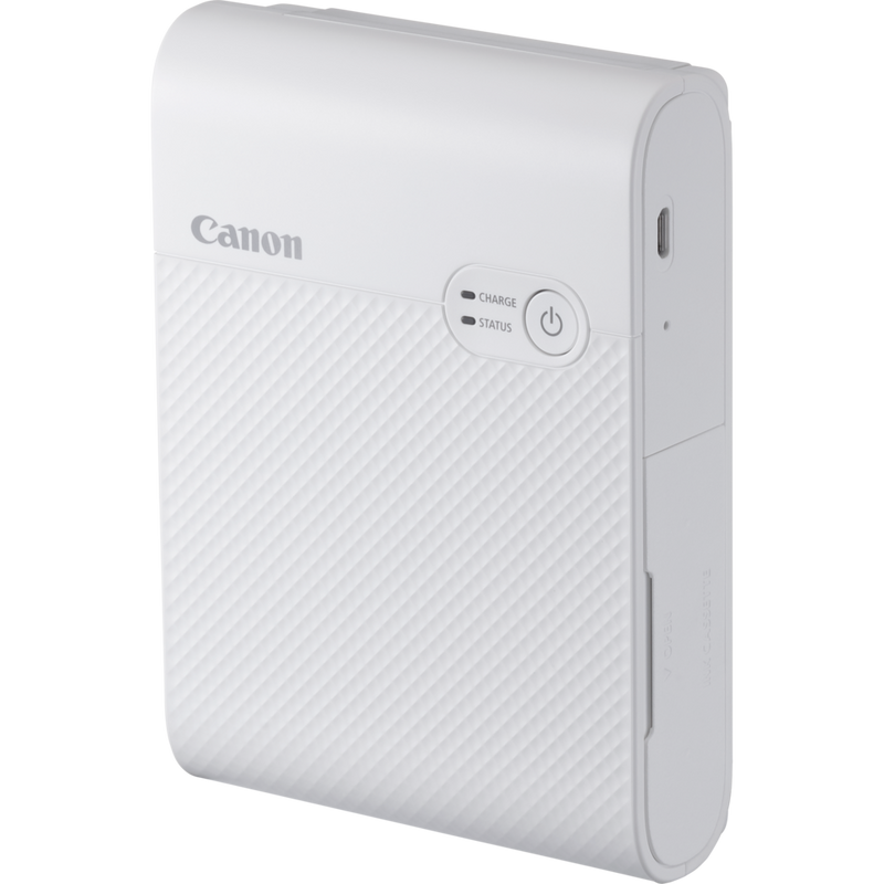 Canon SELPHY SQUARE QX10 Portable Colour Photo Wireless Printer, White Product Right View
