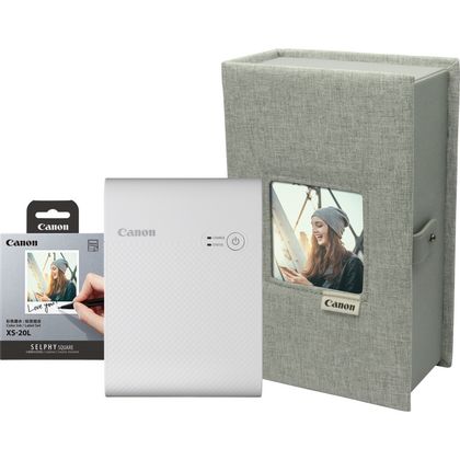 Canon SELPHY Canon WLAN-Farbfotodrucker, Schweiz in Weiß WLAN-Drucker mobiler SQUARE Premium-Kit, — Shop QX10