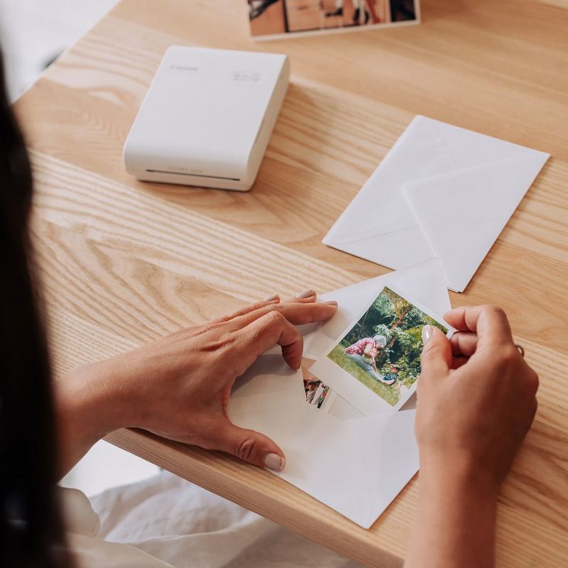 Imprimante photo portable kit créatif selphy square qx10 blanche