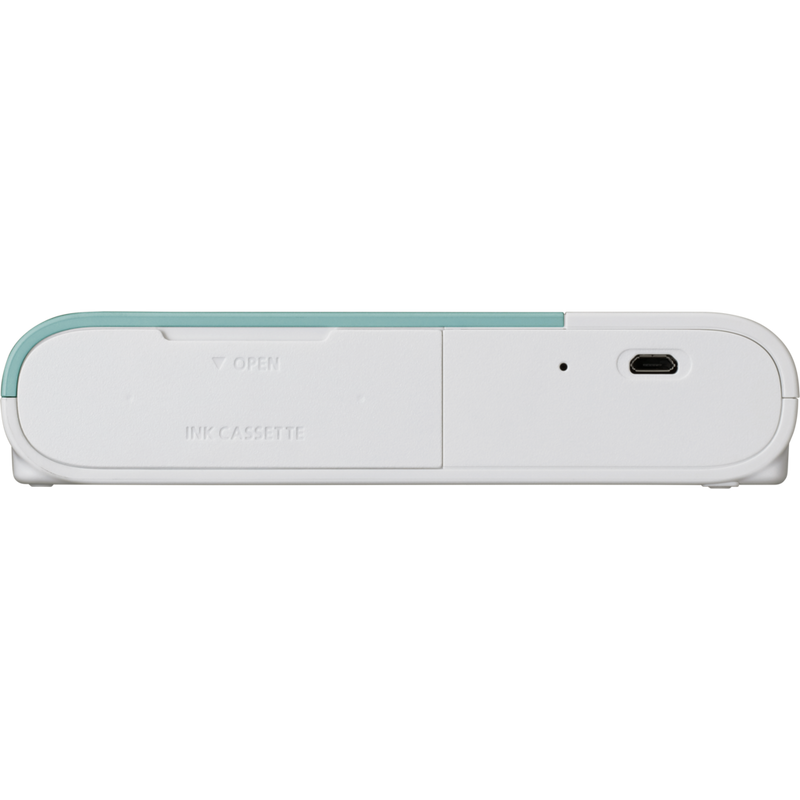 Imprimante photo couleur portable sans fil Canon SELPHY SQUARE QX10, vert menthe Produits Vue de dessous