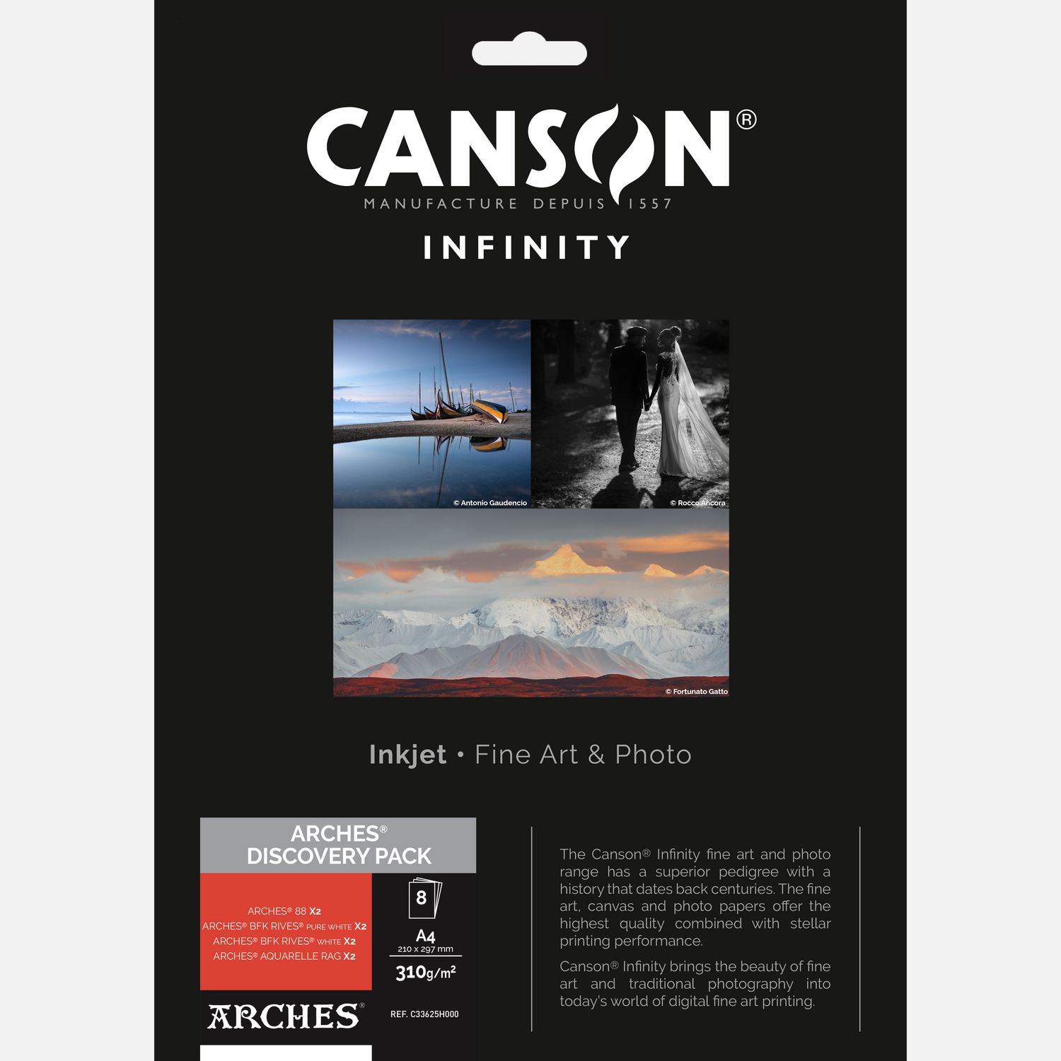 Pack Découverte Canson ARCHES®, A4, 8 feuilles