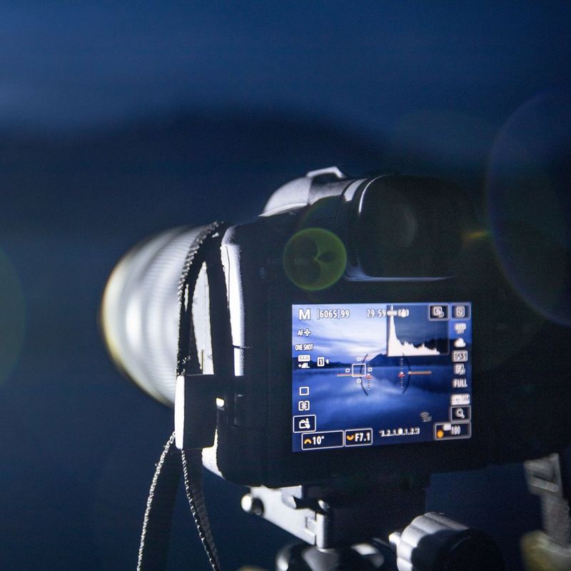 Usuario haciendo una foto con el modo VD