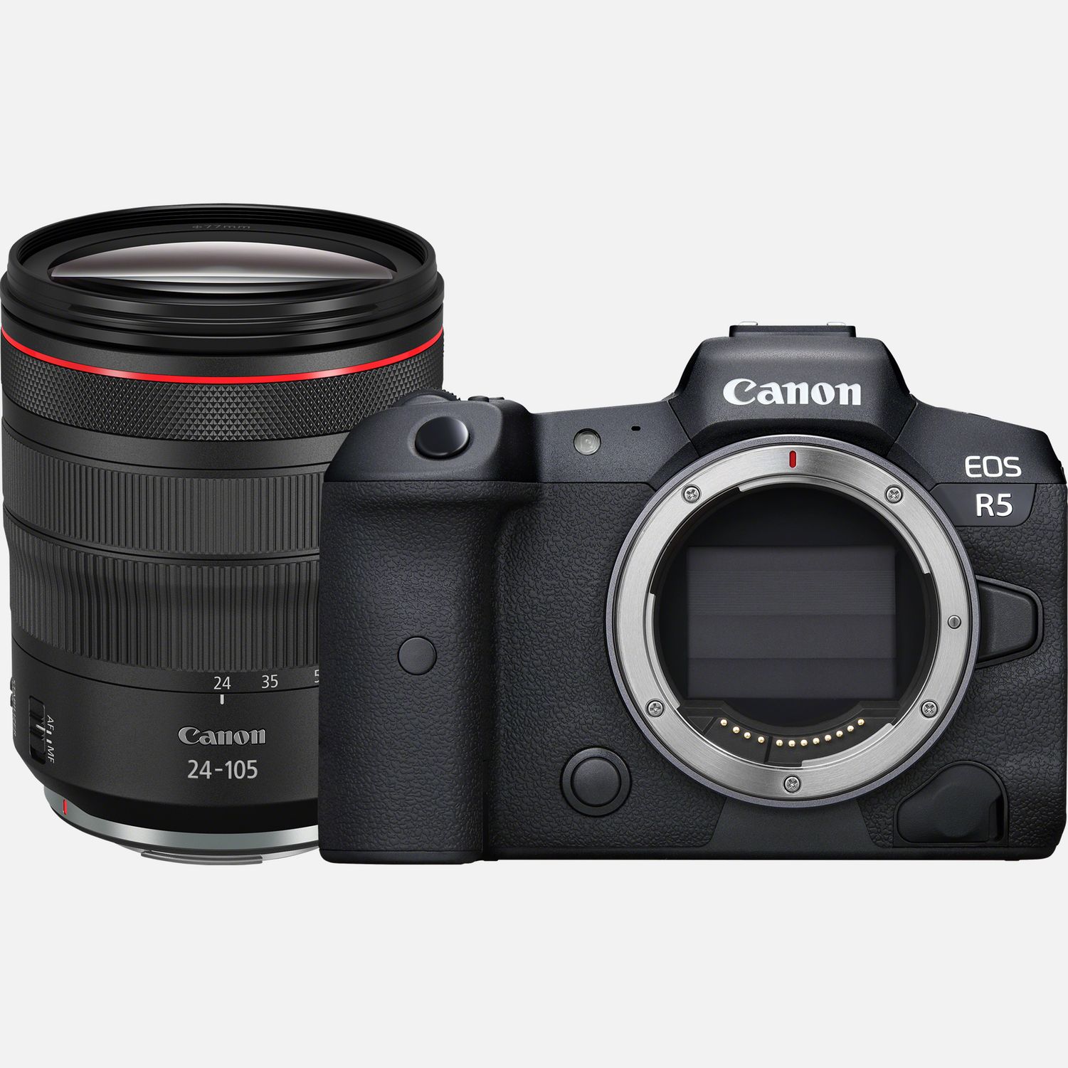 Appareil photo hybride Canon EOS R5 et objectif RF 24-105mm F4L IS USM
