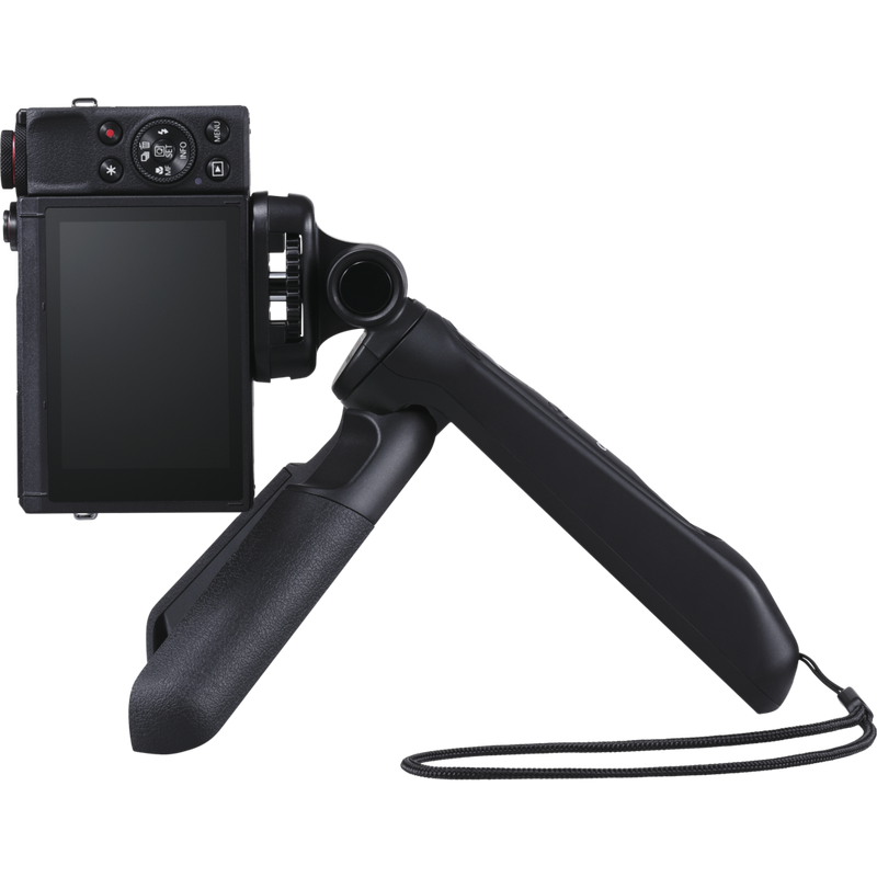 Canon Tripod Grip HG-100TBR Produits fixé à un appareil photo orienté vers la gauche