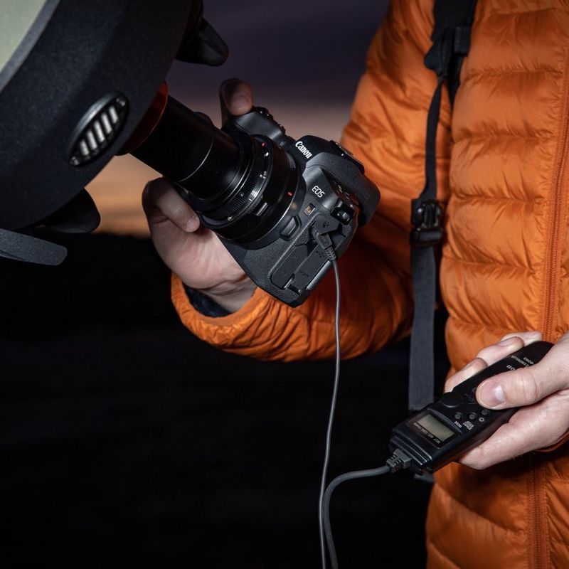 Canon EOS Ra Astrophotography Camera Body The Camera Attached to a Telescope