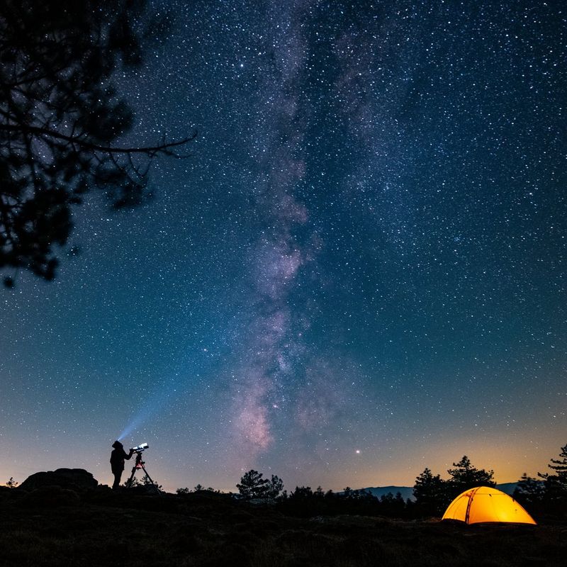 Canon EOS Ra Astrophotography Camera Body A Photographer Standing against a Night Sky