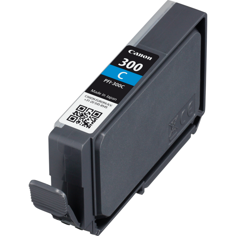 Canon PFI-300C Cyan Ink Cartridge Product Cartridge Right View