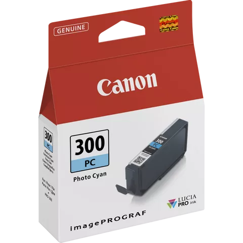 Canon PFI-300PC Photo Cyan Ink Cartridge