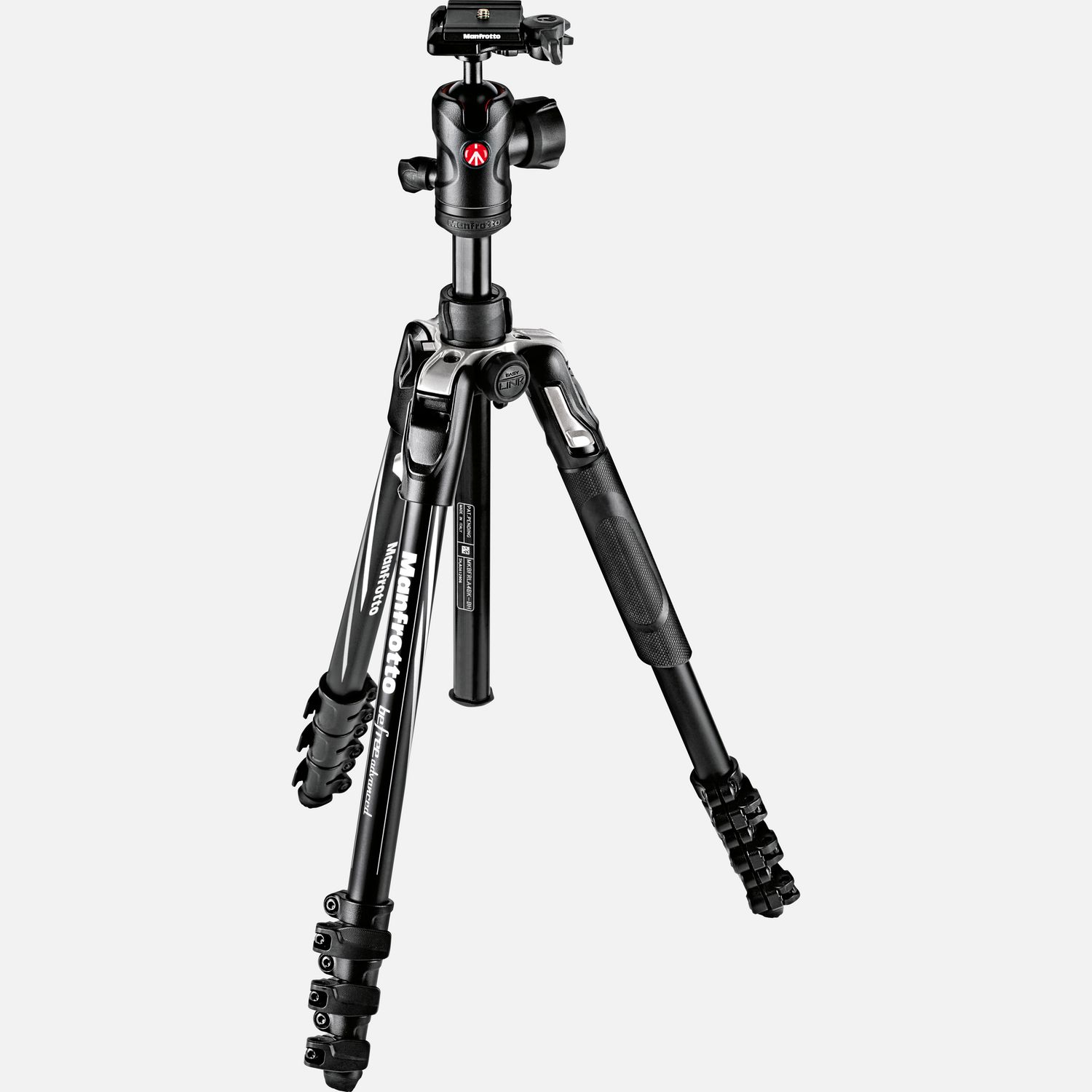 Image of Kit treppiede Manfrotto Befree Advanced in alluminio con chiusura a leva e testa a sfera