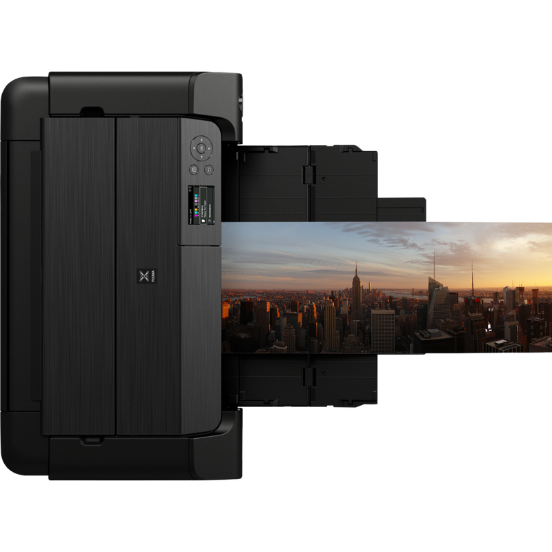 Impresora fotográfica inalámbrica A3 Plus en color PIXMA PRO-200 de Canon Producto Vista superior con una bandeja de papel abierta