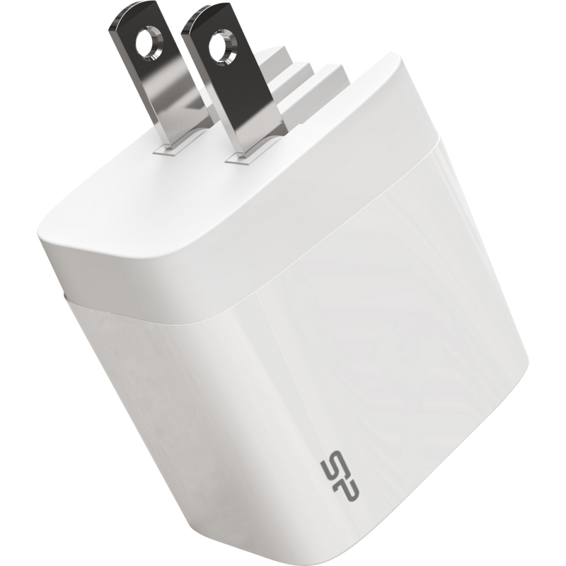 Silicon Power QM16 18-Watt Wall Charger with Multi-Country Adapter Product Front slant left view