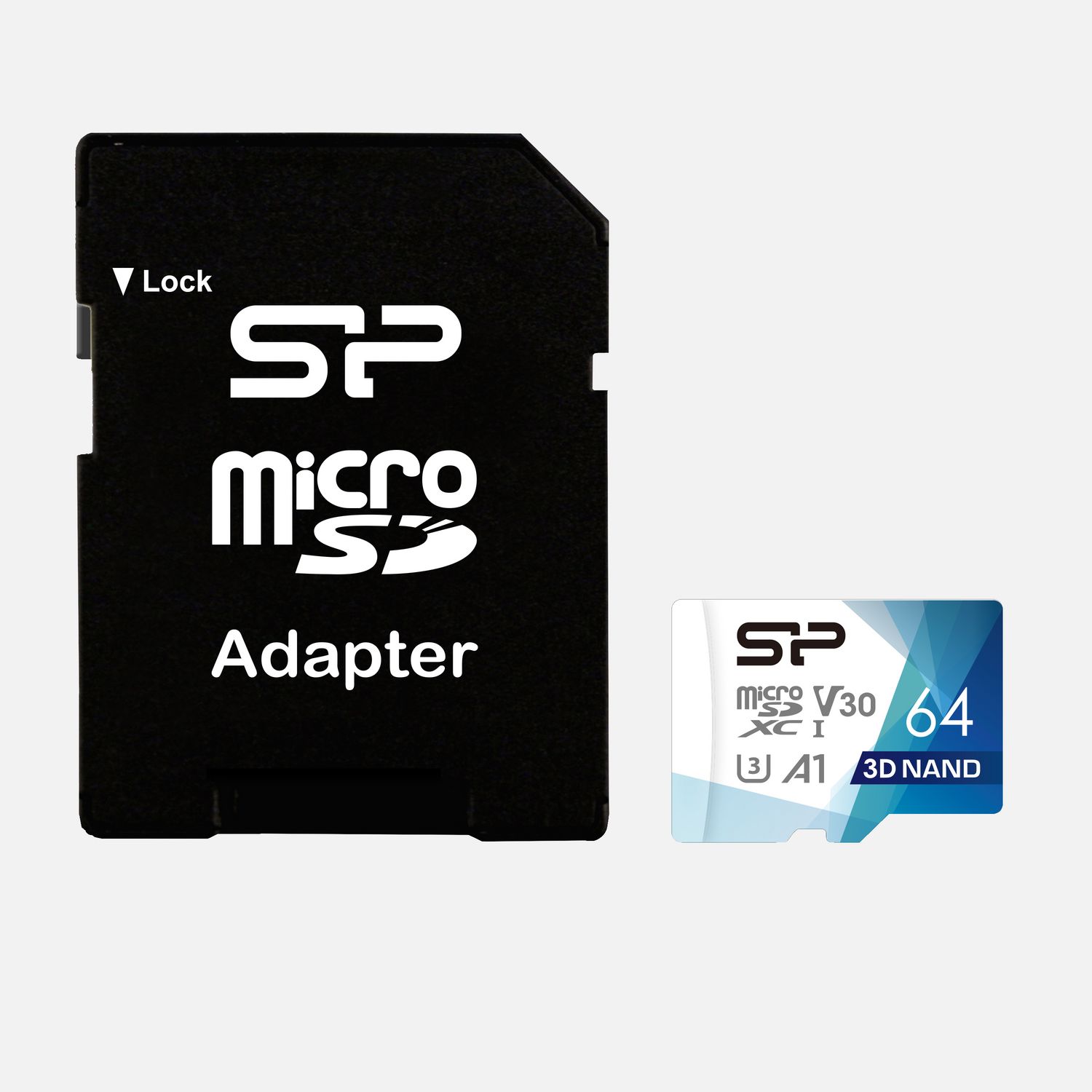 Carte mémoire Silicon Power Superior Pro V30 de 64 Go avec adaptateur