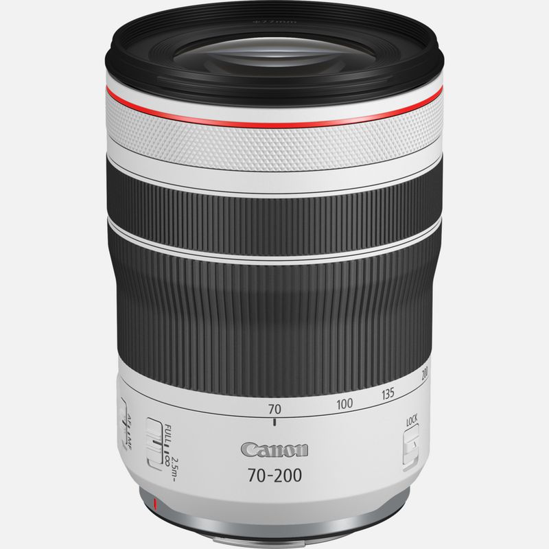Teleobjetivo Canon RF70-200mm F4 L IS USM, lente de cámara sin espejo de  alta definición con Zoom largo y apertura constante, para Canon EOS R5 R3 -  AliExpress