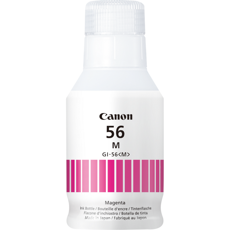 Canon GI-56M Ink Bottle, Magenta Produkt Flaske sett forfra