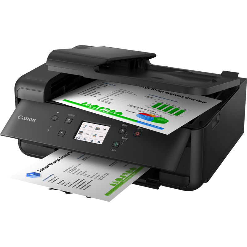 Imprimante jet d'encre multifonction PIXMA TR7650 Vue avant inclinée avec fonction de copie