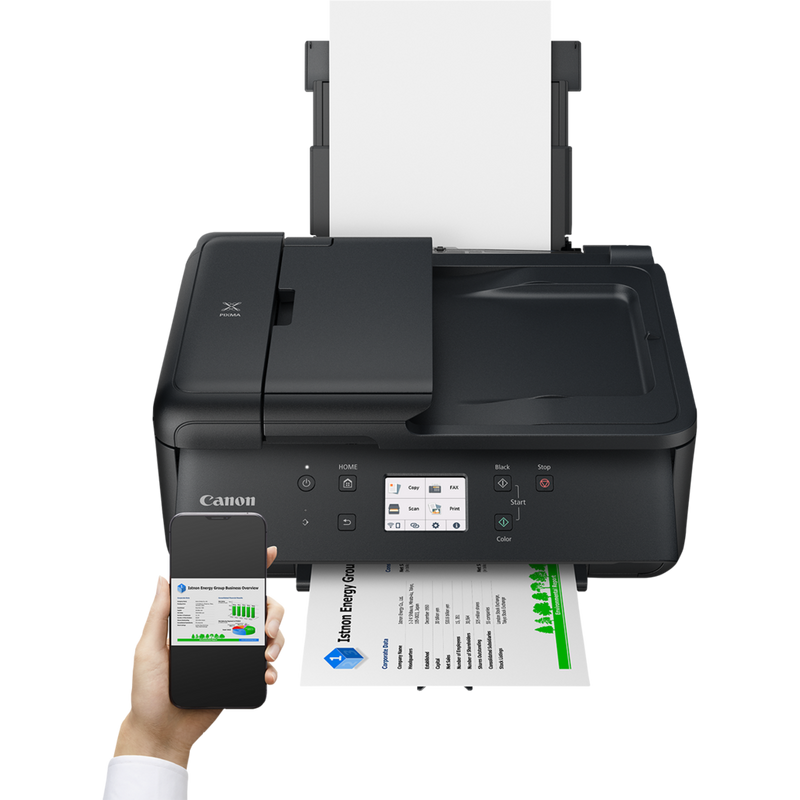Imprimante jet d'encre multifonction PIXMA TR7650 Impression sans fil à l'aide d'un smartphone