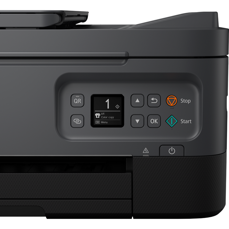 Canon PIXMA TS7450 Wireless Colour All in One Inkjet Photo Printer, Black Product Front Panel View