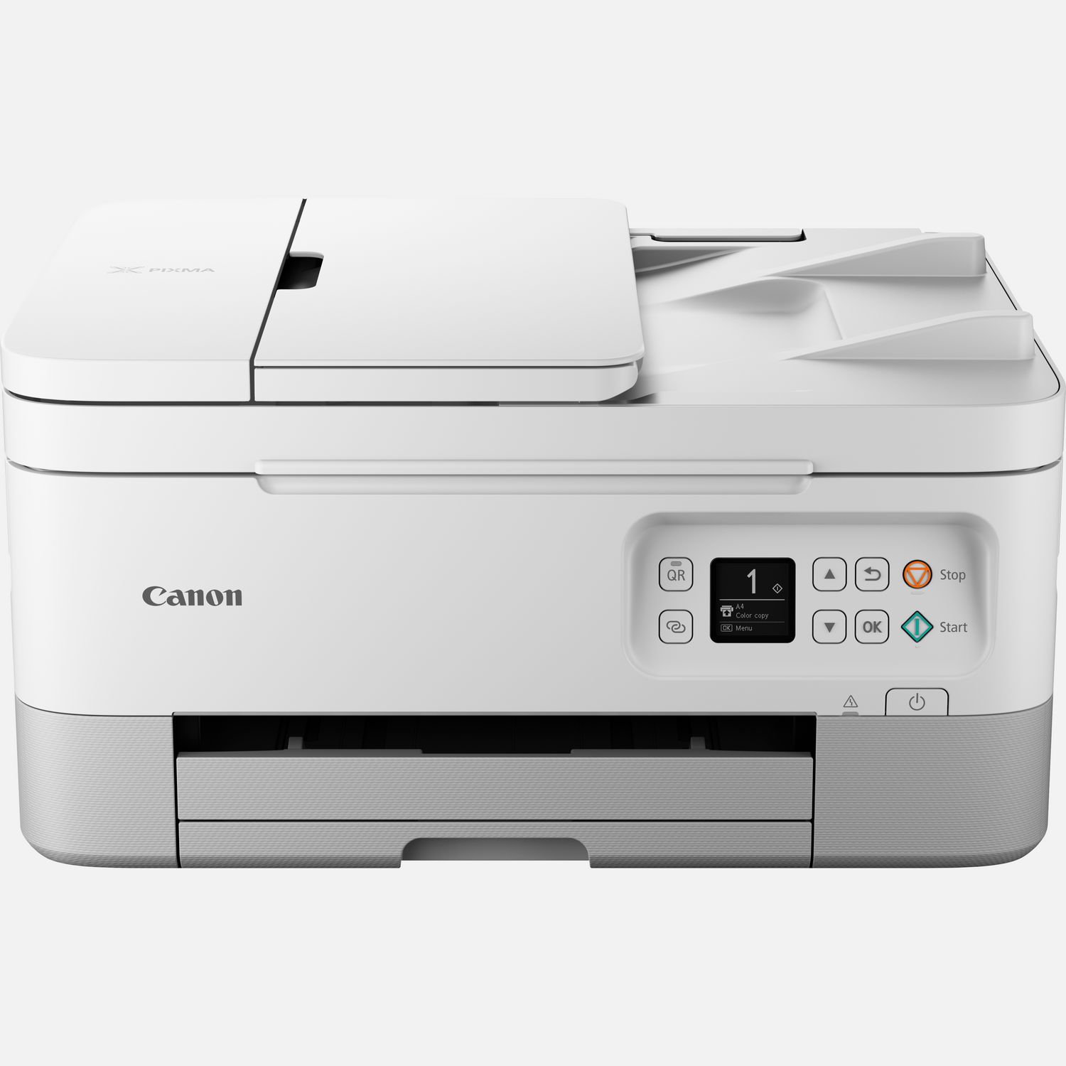 Imprimante photo jet d'encre couleur multifonctions sans fil Canon PIXMA TS7451a, blanc