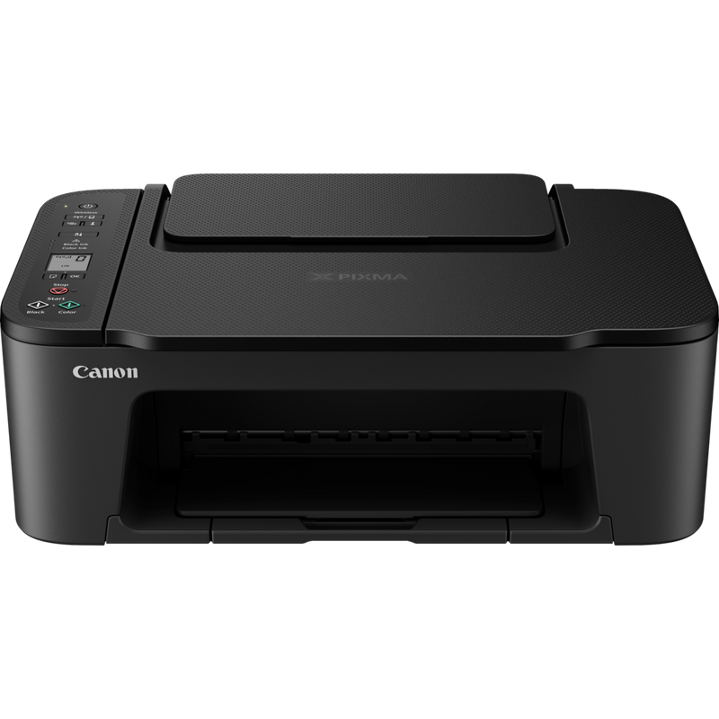 Canon PIXMA TS3440 Wireless Colour All-in-One Inkjet Photo Printer, Black Product Front View