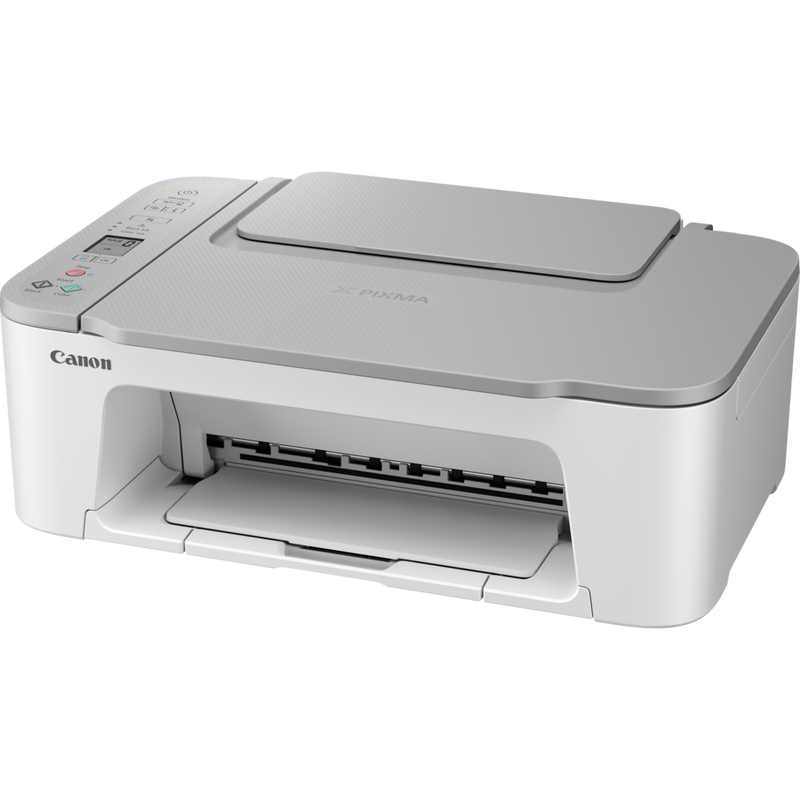 Canon PIXMA TS3451 Wireless Colour All-in-One Inkjet Photo Printer, White Product Front Slant View