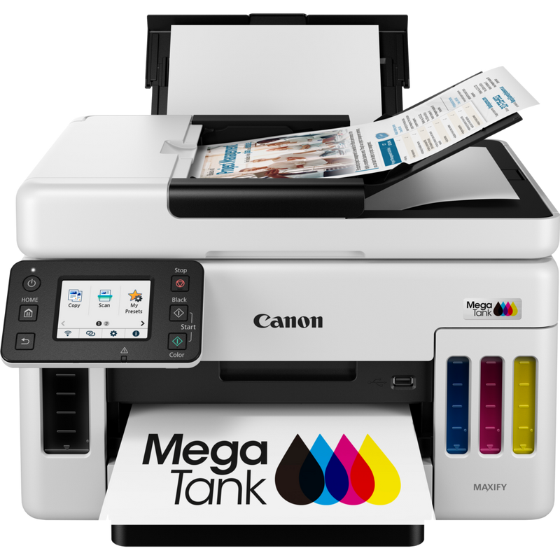 

Canon MAXIFY GX6040 Wireless Colour 3-in-1 Refillable MegaTank Inkjet Printer