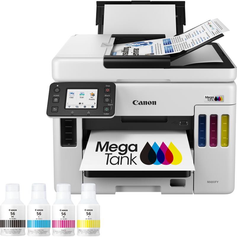 Canon MAXIFY GX7050 Wireless Colour All-in-one Refillable MegaTank Inkjet Printer Product Front View