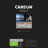 Impresión de prueba y serie de papel Canson Infinity Somerset Enhanced Velvet White Paper, 225 g/m² (A3+), 25 hojas