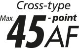 45 all cross type AF