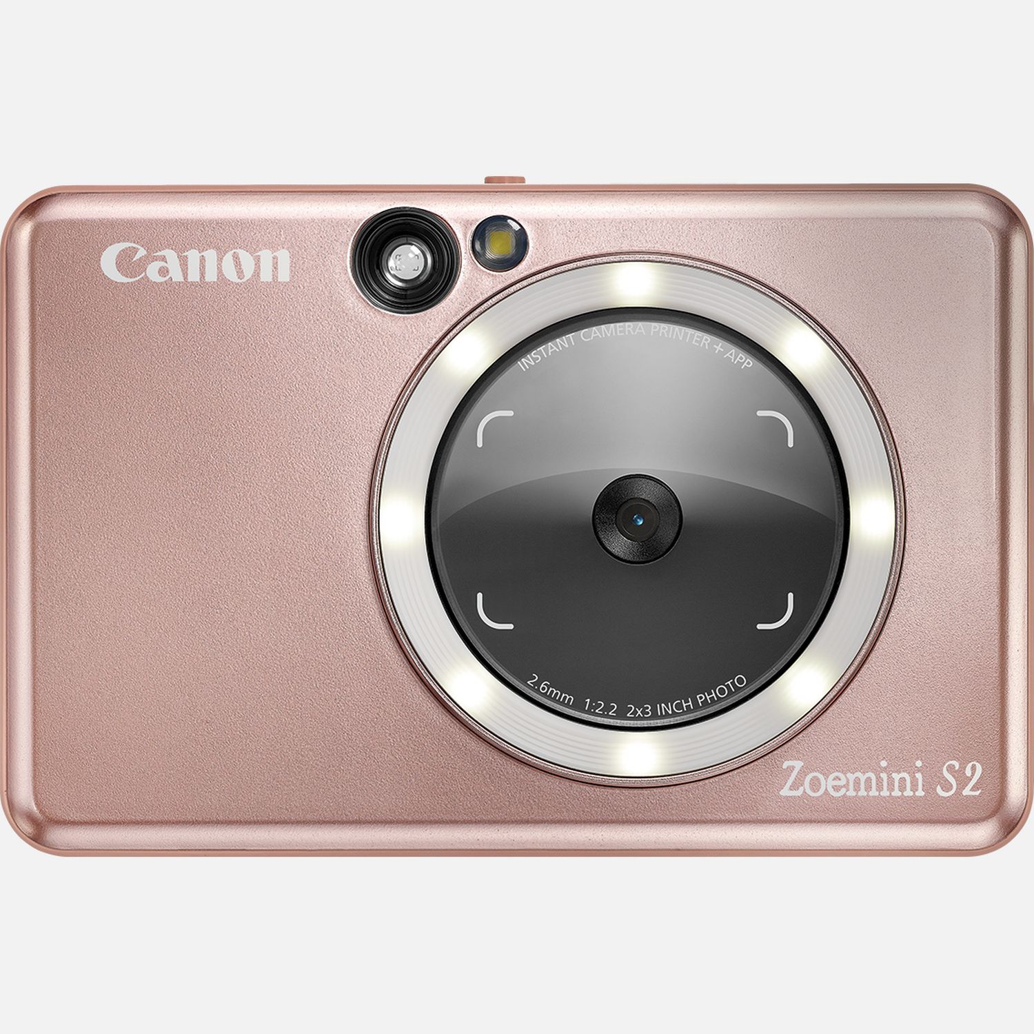 Appareil photo couleur instantané Canon Zoemini S2, Rose doré