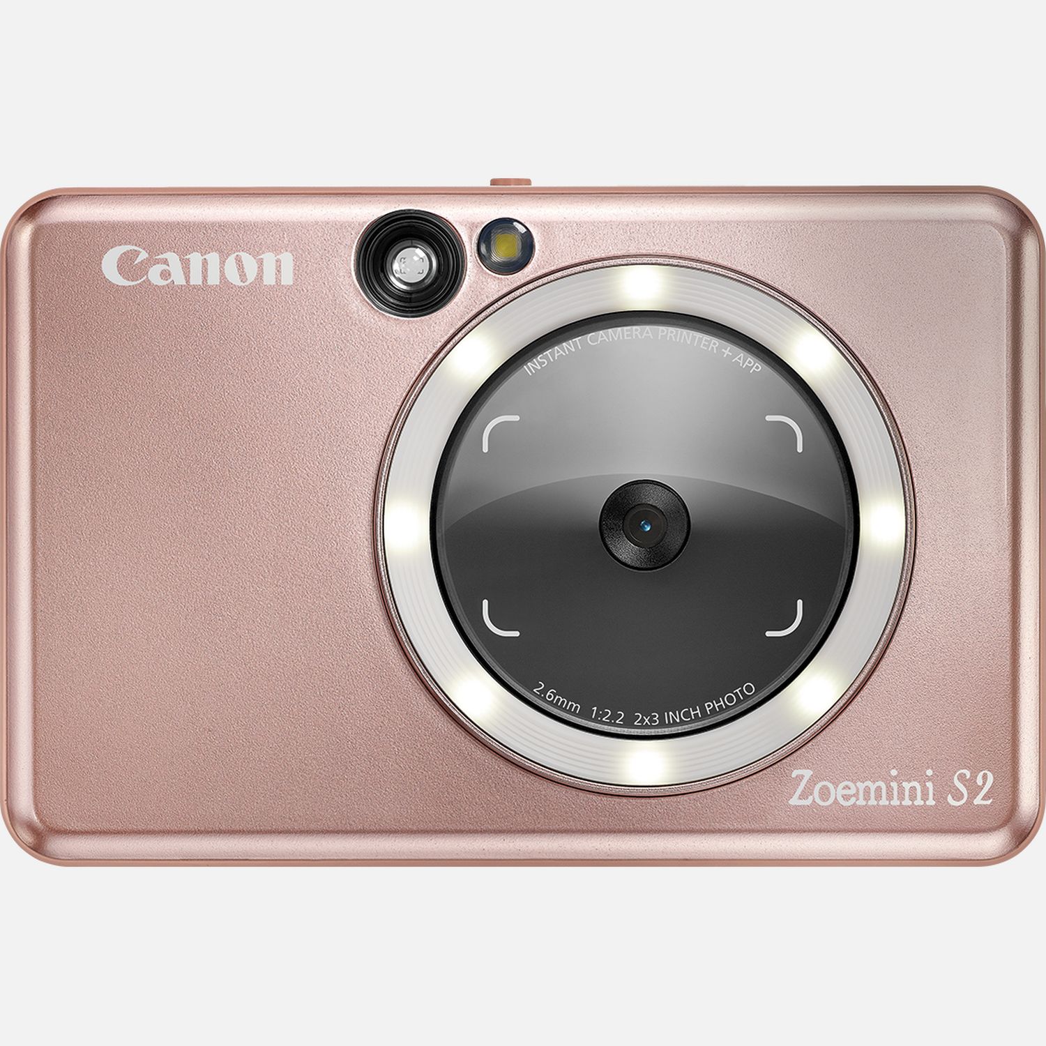 Appareil photo couleur instantané Canon Zoemini S2, Rose doré