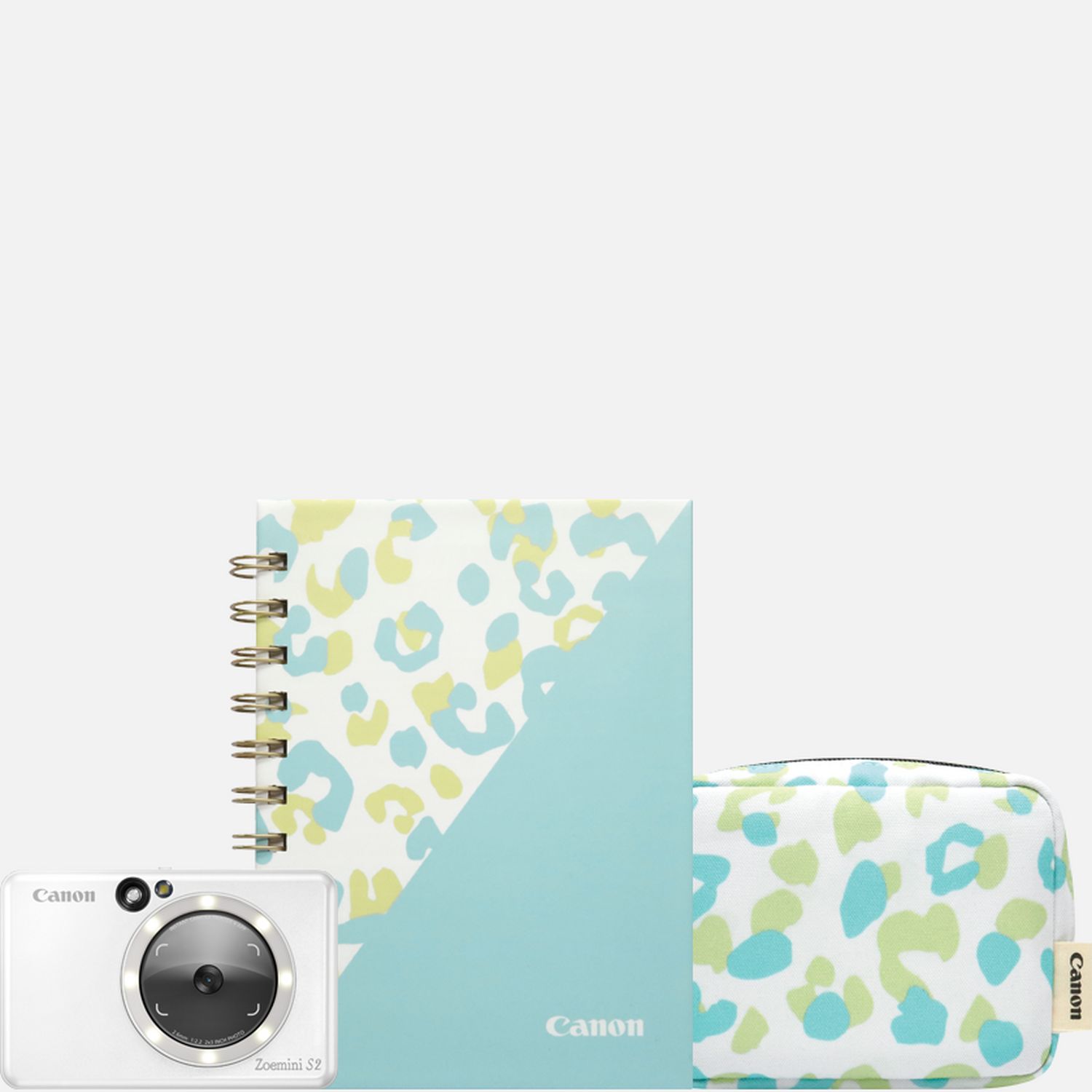 Appareil photo couleur instantané Canon Zoemini S2, Blanc perle + agenda + étui