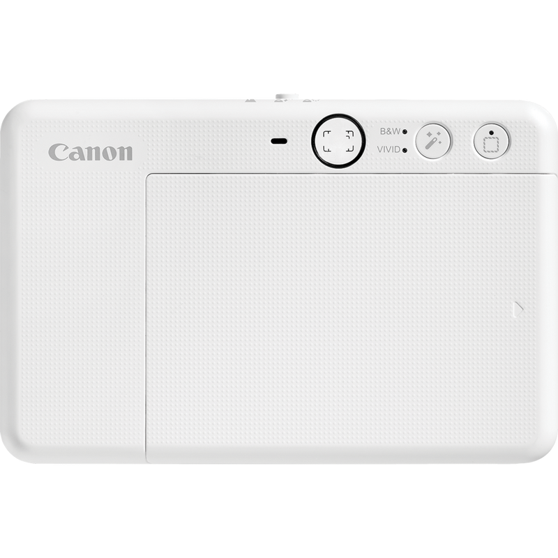 Canon Zoemini S2 Instant Camera Colour Photo Printer, Pearl White + Diary + Pouch Product Back View