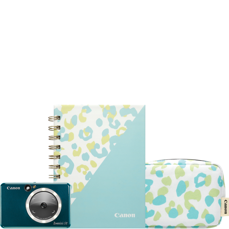 Canon Zoemini S2 Instant Camera Colour Photo Printer, Teal + Diary + Pouch Product All Products positioned