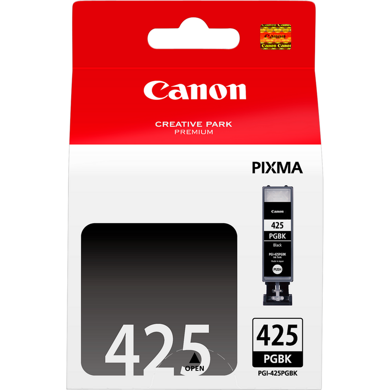 Canon PGI-425PGBK Pigment Black Ink Cartridge Product Front View
