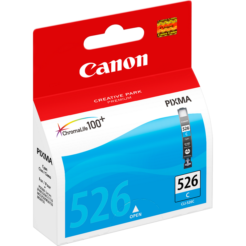 Canon CLI-526C Cyan Ink Cartridge Product Left View